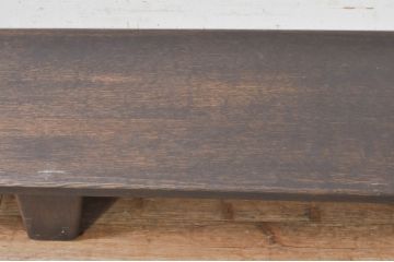 中古　美品　楢(ナラ)材　シンプルながらも温もりあるデザインが素敵な横長飾り台(陳列台、花台)(R-073648)