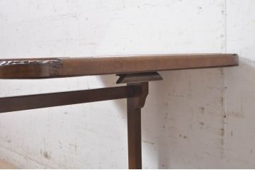 イギリスアンティーク　天板ゴブラン織り　オーク材　細部まで拘りある華やかなデザインが素敵なチルトアップサイドテーブル(コーヒーテーブル、エンドテーブル、ナイトテーブル、飾り台、英国)(R-073650)