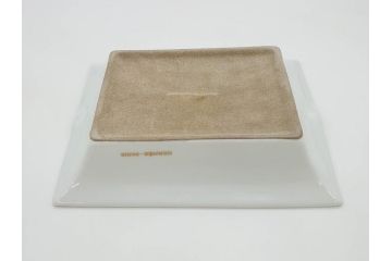 フランス　HERMES(エルメス)　珍しい柄!ゴールドを基調とした上品なデザインのアッシュトレイ(灰皿、トレー、プレート)(R-073654)