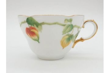 レア　大倉陶園(OKURA、OAC)　手描き　碗皿暦　ほおずき　小花　ブルーインペリアル　それぞれ個性豊かで華やかな空間を演出するカップ&ソーサー・ミニプレート5枚セット(レリーフ、小皿、金彩、HAND PAINTED、C&S、洋食器)(R-073655)