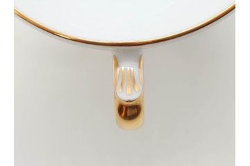 レア　大倉陶園(OKURA、OAC)　手描き　碗皿暦　ほおずき　小花　ブルーインペリアル　それぞれ個性豊かで華やかな空間を演出するカップ&ソーサー・ミニプレート5枚セット(レリーフ、小皿、金彩、HAND PAINTED、C&S、洋食器)(R-073655)