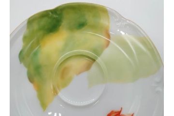 レア　大倉陶園(OKURA、OAC)　手描き　碗皿暦　ほおずき　小花　ブルーインペリアル　それぞれ個性豊かで華やかな空間を演出するカップ&ソーサー・ミニプレート5枚セット(レリーフ、小皿、金彩、HAND PAINTED、C&S、洋食器)(R-073655)
