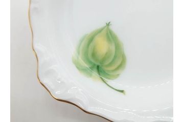 レア　大倉陶園(OKURA、OAC)　手描き　碗皿暦　ほおずき　小花　ブルーインペリアル　それぞれ個性豊かで華やかな空間を演出するカップ&ソーサー・ミニプレート5枚セット(レリーフ、小皿、金彩、HAND PAINTED、C&S、洋食器)(R-073655)
