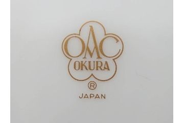 レア　大倉陶園(OKURA、OAC)　手描き　碗皿暦　ほおずき　小花　ブルーインペリアル　それぞれ個性豊かで華やかな空間を演出するカップ&ソーサー・ミニプレート5枚セット(レリーフ、小皿、金彩、HAND PAINTED、C&S、洋食器)(R-073655)