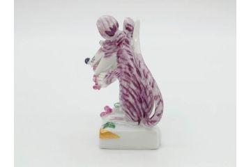 ドイツ　マイセン　Meissen　子　亥　細部までこだわりを感じるキュートなミニ干支人形2体セット(鼠、ねずみ、ネズミ、猪、いのしし、イノシシ、置物、フィギュリン)(R-073659)