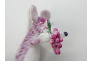 ドイツ　マイセン　Meissen　子　亥　細部までこだわりを感じるキュートなミニ干支人形2体セット(鼠、ねずみ、ネズミ、猪、いのしし、イノシシ、置物、フィギュリン)(R-073659)