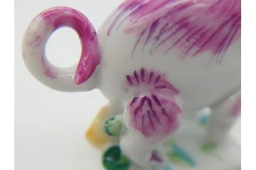 ドイツ　マイセン　Meissen　子　亥　細部までこだわりを感じるキュートなミニ干支人形2体セット(鼠、ねずみ、ネズミ、猪、いのしし、イノシシ、置物、フィギュリン)(R-073659)