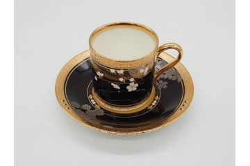 ノリタケ　Noritake　四季彩舞曲　100周年記念　洗練された四季折々のデザインが美しいコーヒーカップ&ソーサー6客セット(絵変り6客揃、デミタス碗皿、梅、桜、杜若、秋草、吹寄せ、鶴、金彩、C&S、洋食器)(R-073660)