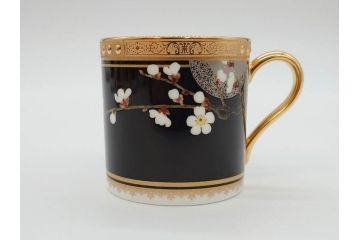 ノリタケ　Noritake　四季彩舞曲　100周年記念　洗練された四季折々のデザインが美しいコーヒーカップ&ソーサー6客セット(絵変り6客揃、デミタス碗皿、梅、桜、杜若、秋草、吹寄せ、鶴、金彩、C&S、洋食器)(R-073660)