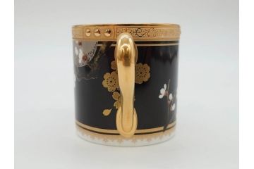 ノリタケ　Noritake　四季彩舞曲　100周年記念　洗練された四季折々のデザインが美しいコーヒーカップ&ソーサー6客セット(絵変り6客揃、デミタス碗皿、梅、桜、杜若、秋草、吹寄せ、鶴、金彩、C&S、洋食器)(R-073660)