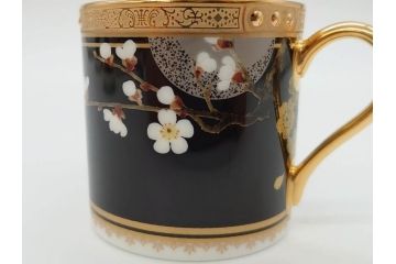 ノリタケ　Noritake　四季彩舞曲　100周年記念　洗練された四季折々のデザインが美しいコーヒーカップ&ソーサー6客セット(絵変り6客揃、デミタス碗皿、梅、桜、杜若、秋草、吹寄せ、鶴、金彩、C&S、洋食器)(R-073660)