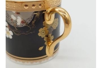 ノリタケ　Noritake　四季彩舞曲　100周年記念　洗練された四季折々のデザインが美しいコーヒーカップ&ソーサー6客セット(絵変り6客揃、デミタス碗皿、梅、桜、杜若、秋草、吹寄せ、鶴、金彩、C&S、洋食器)(R-073660)