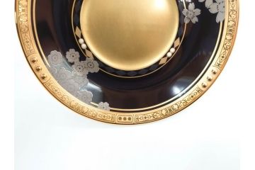 ノリタケ　Noritake　四季彩舞曲　100周年記念　洗練された四季折々のデザインが美しいコーヒーカップ&ソーサー6客セット(絵変り6客揃、デミタス碗皿、梅、桜、杜若、秋草、吹寄せ、鶴、金彩、C&S、洋食器)(R-073660)