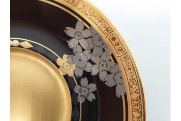 ノリタケ　Noritake　四季彩舞曲　100周年記念　洗練された四季折々のデザインが美しいコーヒーカップ&ソーサー6客セット(絵変り6客揃、デミタス碗皿、梅、桜、杜若、秋草、吹寄せ、鶴、金彩、C&S、洋食器)(R-073660)
