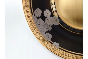 ノリタケ　Noritake　四季彩舞曲　100周年記念　洗練された四季折々のデザインが美しいコーヒーカップ&ソーサー6客セット(絵変り6客揃、デミタス碗皿、梅、桜、杜若、秋草、吹寄せ、鶴、金彩、C&S、洋食器)(R-073660)