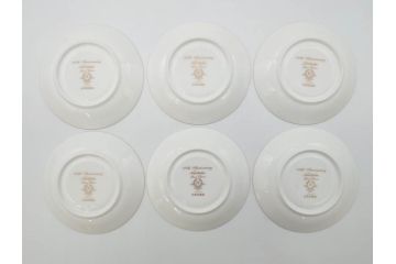 ノリタケ　Noritake　四季彩舞曲　100周年記念　洗練された四季折々のデザインが美しいコーヒーカップ&ソーサー6客セット(絵変り6客揃、デミタス碗皿、梅、桜、杜若、秋草、吹寄せ、鶴、金彩、C&S、洋食器)(R-073660)
