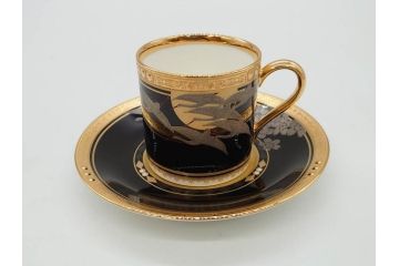 ノリタケ　Noritake　四季彩舞曲　100周年記念　洗練された四季折々のデザインが美しいコーヒーカップ&ソーサー6客セット(絵変り6客揃、デミタス碗皿、梅、桜、杜若、秋草、吹寄せ、鶴、金彩、C&S、洋食器)(R-073660)