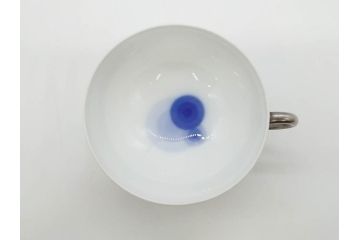 大倉陶園(OKURA、OAC)　碗皿暦　雨(水無月)　ハンドペイント・ピンクローズ　馬　Limited Edition　華やかな色彩と様々なデザインが楽しめるカップ&ソーサー4客セット(金彩、HAND PAINTED、薔薇、バラ、ばら、デミタス、うま、ウマ、ホース、C&S、洋食器)(R-073661)