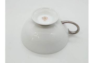 大倉陶園(OKURA、OAC)　碗皿暦　雨(水無月)　ハンドペイント・ピンクローズ　馬　Limited Edition　華やかな色彩と様々なデザインが楽しめるカップ&ソーサー4客セット(金彩、HAND PAINTED、薔薇、バラ、ばら、デミタス、うま、ウマ、ホース、C&S、洋食器)(R-073661)