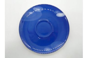 大倉陶園(OKURA、OAC)　碗皿暦　雨(水無月)　ハンドペイント・ピンクローズ　馬　Limited Edition　華やかな色彩と様々なデザインが楽しめるカップ&ソーサー4客セット(金彩、HAND PAINTED、薔薇、バラ、ばら、デミタス、うま、ウマ、ホース、C&S、洋食器)(R-073661)