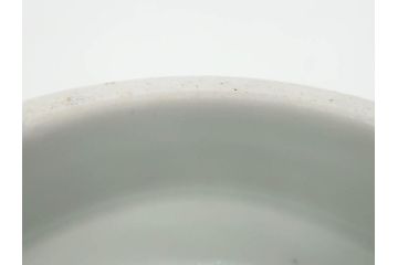 江戸期　太明年製　伊万里　染付　福の神　大黒天　豆まき　鬼は外　約18cm　5.7寸　縁起の良い絵柄が目を惹く深鉢(大明年製、深皿、和皿、和食器、五寸七分)(R-073662)