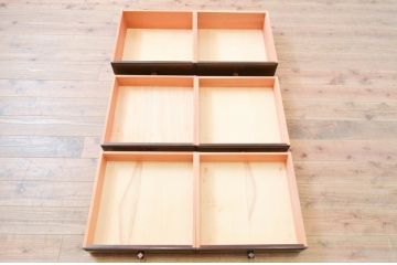 中古　美品!!　松本民芸家具　シックな佇まいが魅力的なチェスト(収納箪笥、整理箪笥、引き出し、サイドチェスト)(定価約26万円)(R-073667)