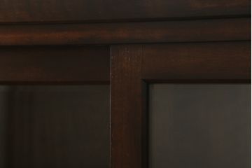 中古　美品!!　松本民芸家具　高山式　シンプルで洗練されたデザインが魅力的な食器棚(戸棚、収納棚、キャビネット)(定価約52万円)(R-073668)