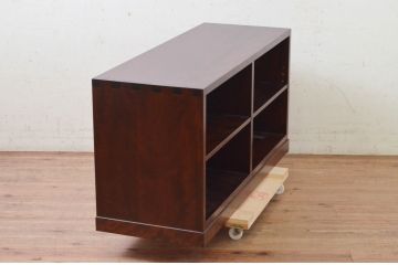 中古　美品　松本民芸家具　シンプルなデザインが取り入れやすいオープンラック(収納棚、飾り棚、本棚、ブックシェルフ、ディスプレイラック、サイドボード)(R-073671)