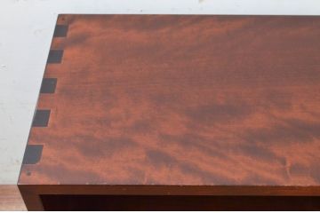 中古　美品　松本民芸家具　シンプルなデザインが取り入れやすいオープンラック(収納棚、飾り棚、本棚、ブックシェルフ、ディスプレイラック、サイドボード)(R-073671)