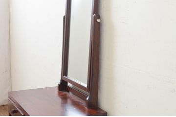 中古　美品　松本民芸家具　直線的でシンプルなデザインが美しいドレッサー(鏡台、化粧台、ミラー)(R-073675)