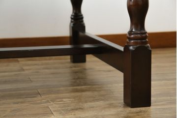中古　美品　特注品　松本民芸家具　洗練されたモダンな佇まいが魅力のダイニングテーブル(6人掛け、6P、4人掛け、4P、食卓)(R-073676)