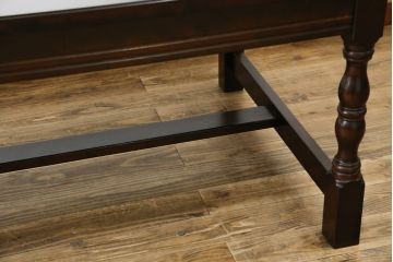 中古　美品　特注品　松本民芸家具　洗練されたモダンな佇まいが魅力のダイニングテーブル(6人掛け、6P、4人掛け、4P、食卓)(R-073676)