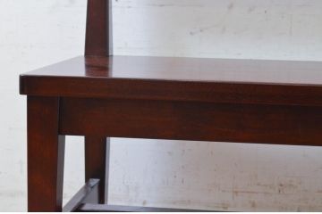 中古　美品　松本民芸家具　シンプルなデザインが取り入れやすいベンチ(板座チェア、椅子、イス)(R-073677)