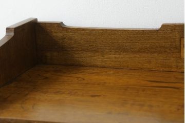 和製アンティーク　大正ロマン　栓材　昔懐かしい雰囲気の温かみのある本箱(ブックケース、戸棚、収納棚、飾り棚)(R-073681)