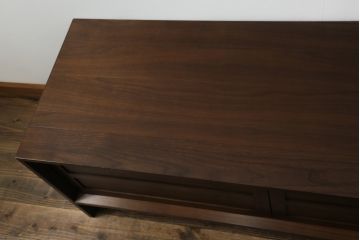中古　美品　カリモク家具(karimoku)　domani(ドマーニ)　Excel-Life(エクセルライフ)　シンプルなデザインがお部屋に取り入れやすいテレビボード(テレビ台、シアターボード、リビングボード、ローボード、収納棚、戸棚)(定価約50万円)(R-073682)