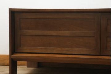 中古　美品　カリモク家具(karimoku)　domani(ドマーニ)　Excel-Life(エクセルライフ)　シンプルなデザインがお部屋に取り入れやすいテレビボード(テレビ台、シアターボード、リビングボード、ローボード、収納棚、戸棚)(定価約50万円)(R-073682)