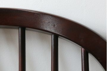 中古　国産民芸家具　デパート購入品　クラシカルな佇まいのウィンザーチェア2脚セット(ウインザーチェア、アームチェア、板座チェア、ダイニングチェア、椅子、イス)(R-073683)