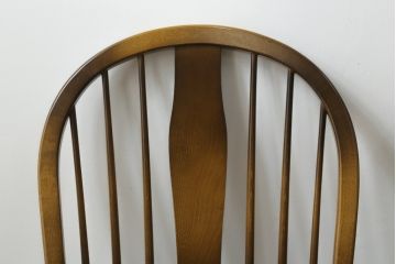 中古　美品　飛騨産業　キツツキマーク　木のぬくもりを感じるダイニングチェア4脚セット(板座チェア、椅子、イス、いす)(R-073686)