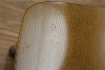 中古　美品　飛騨産業　キツツキマーク　木のぬくもりを感じるダイニングチェア4脚セット(板座チェア、椅子、イス、いす)(R-073686)