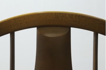 中古　美品　飛騨産業　キツツキマーク　木のぬくもりを感じるダイニングチェア4脚セット(板座チェア、椅子、イス、いす)(R-073686)