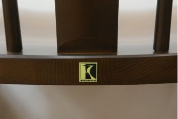 中古　美品　飛騨産業　キツツキマーク　木のぬくもりを感じるダイニングチェア4脚セット(板座チェア、椅子、イス、いす)(R-073686)
