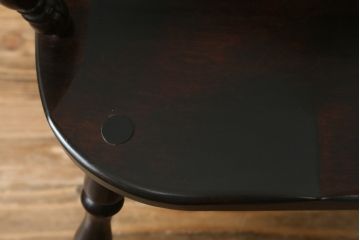 和製ビンテージ　松本民芸家具　#91型　落ち着きのある大人カフェ風インテリアが叶うキャプテンチェア(アームチェア、板座チェア、椅子、ダイニングチェア、イス、ヴィンテージ)(R-073699)