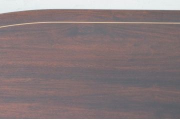 和製ビンテージ　唐木材　オーバル型がやわらかな雰囲気を醸し出すダイニングテーブル(4人掛け、6人掛け、食卓、ヴィンテージ)(R-073700)