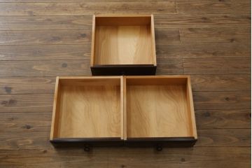 中古　美品　松本民芸家具　シンプルで使いやすいK-3型食器棚(戸棚、収納棚、飾り棚、キャビネット)(定価約74万円)(R-073706)