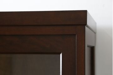 中古　美品　松本民芸家具　シンプルで使いやすいK-3型食器棚(戸棚、収納棚、飾り棚、キャビネット)(定価約74万円)(R-073706)