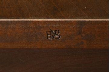中古　美品　松本民芸家具　シンプルで使いやすいK-3型食器棚(戸棚、収納棚、飾り棚、キャビネット)(定価約74万円)(R-073706)