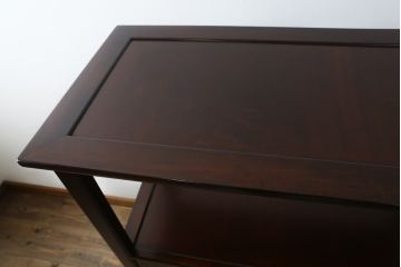 中古　松本民芸家具　#506型　シックな色合いと上品な佇まいが魅力の朝鮮棚(飾り棚、収納棚、戸棚、茶棚)(定価約23万円)(R-073707)