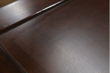 中古　松本民芸家具　#506型　シックな色合いと上品な佇まいが魅力の朝鮮棚(飾り棚、収納棚、戸棚、茶棚)(定価約23万円)(R-073707)