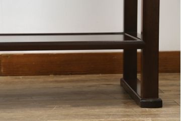 中古　松本民芸家具　#506型　シックな色合いと上品な佇まいが魅力の朝鮮棚(飾り棚、収納棚、戸棚、茶棚)(定価約23万円)(R-073707)