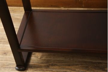 中古　松本民芸家具　#506型　シックな色合いと上品な佇まいが魅力の朝鮮棚(飾り棚、収納棚、戸棚、茶棚)(定価約23万円)(R-073707)